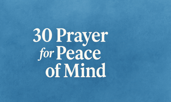 Prayer for Peace of Mind