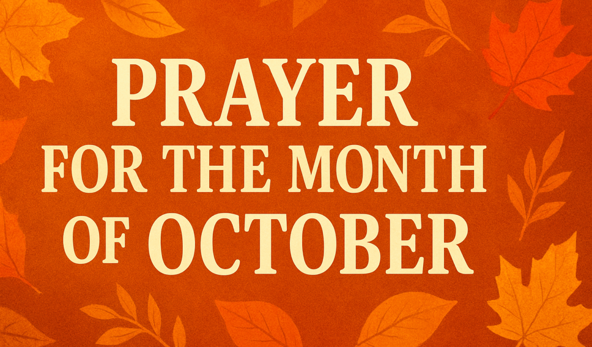Prayer for the Month of October