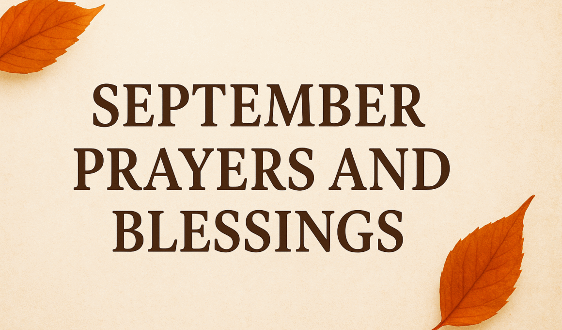 September Prayer and Blessings