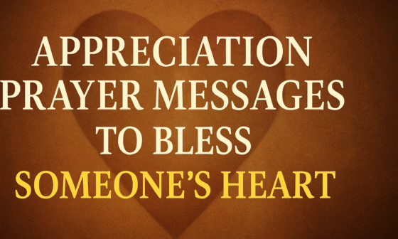 Appreciation Prayer Messages