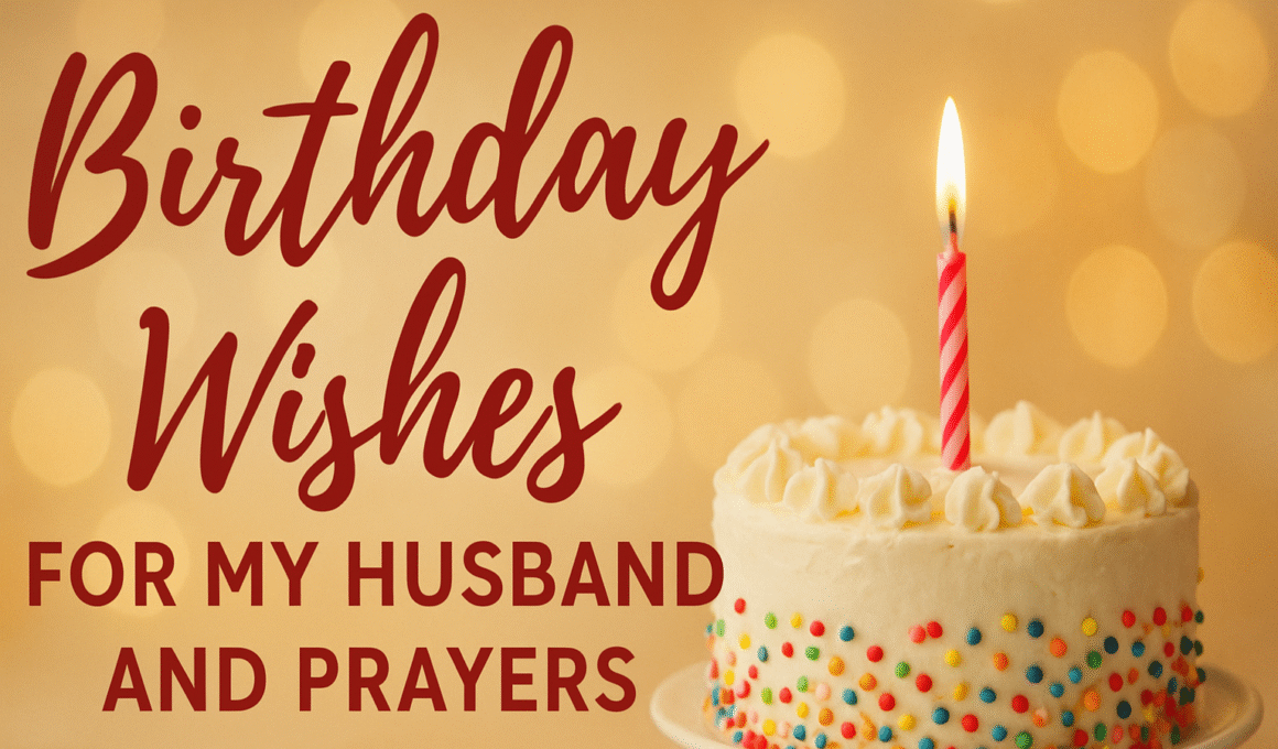 Birthday Wishes for my Husband and Prayers