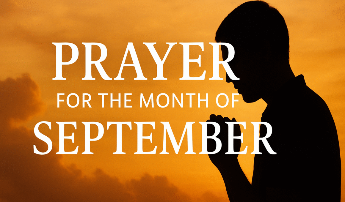 Prayer for the Month of September