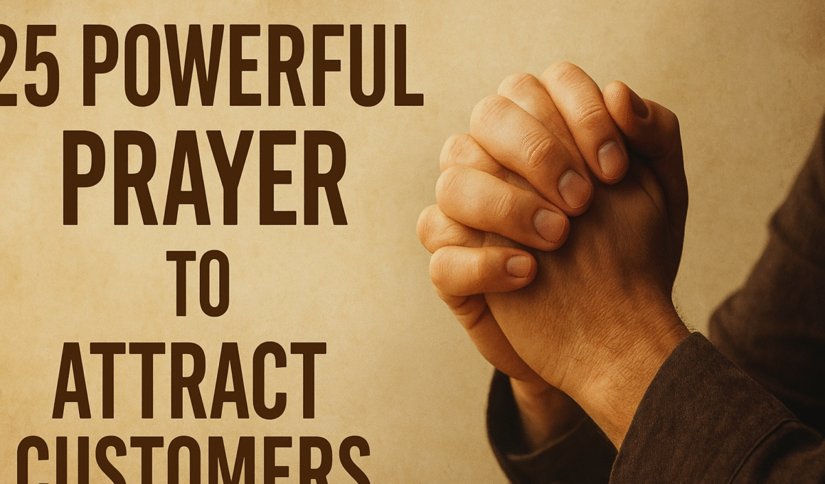 Prayer to Attract Customers