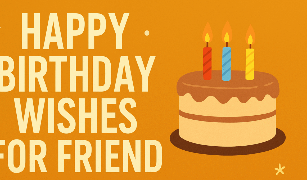 Happy Birthday Wishes for Friend