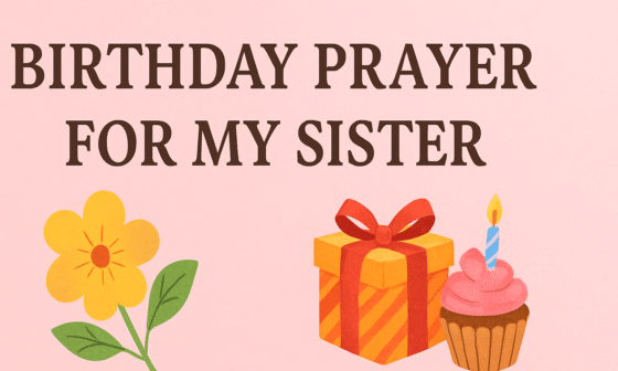Birthday Prayer for My Sister