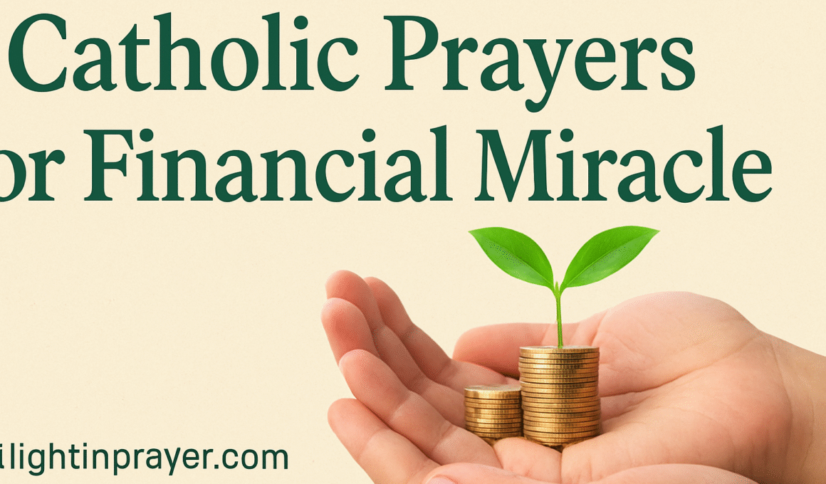 Catholic Prayers for Financial Miracle