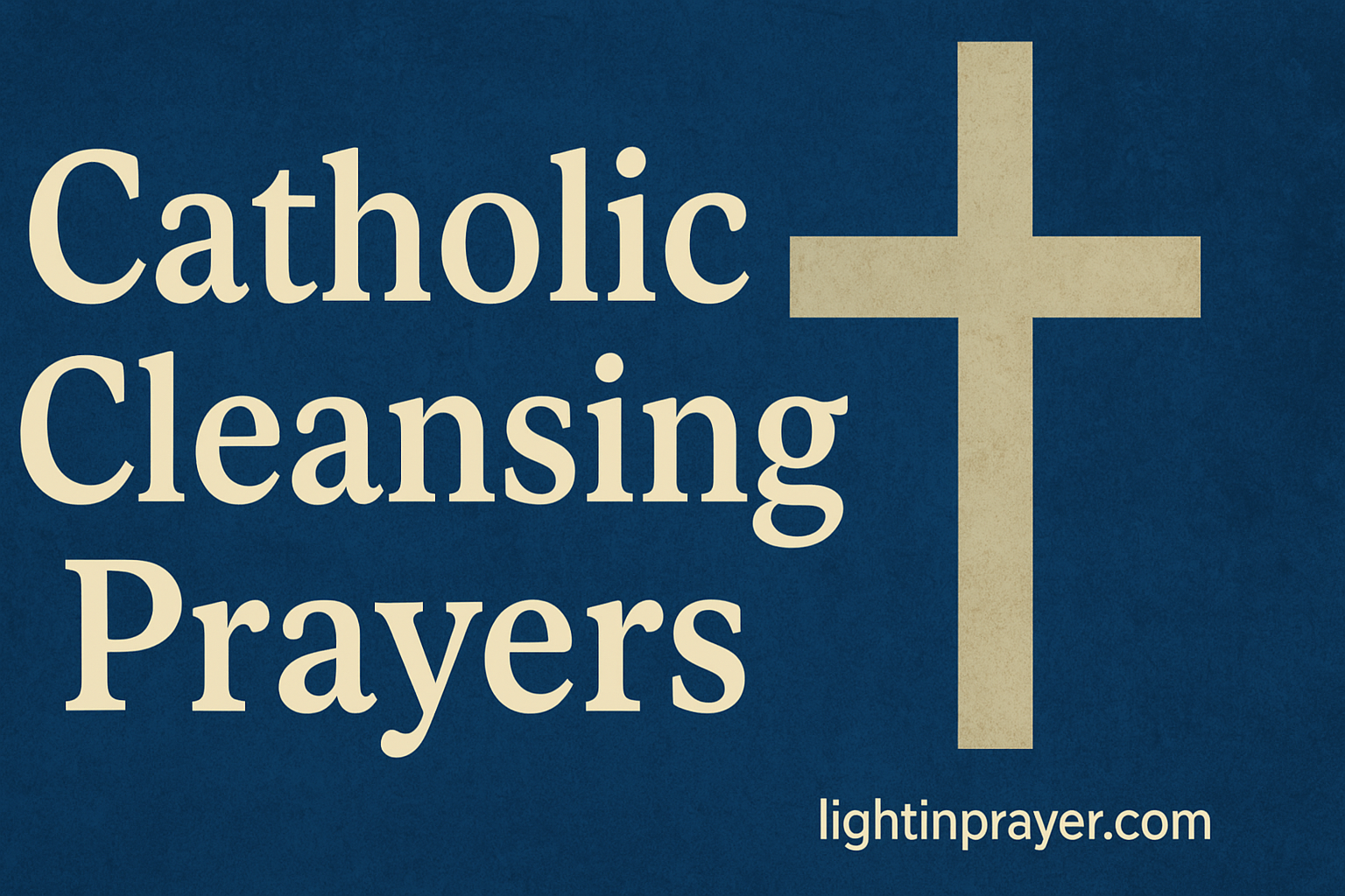 Catholic Cleansing Prayers With Bible verses Catholic Cleansing Prayers