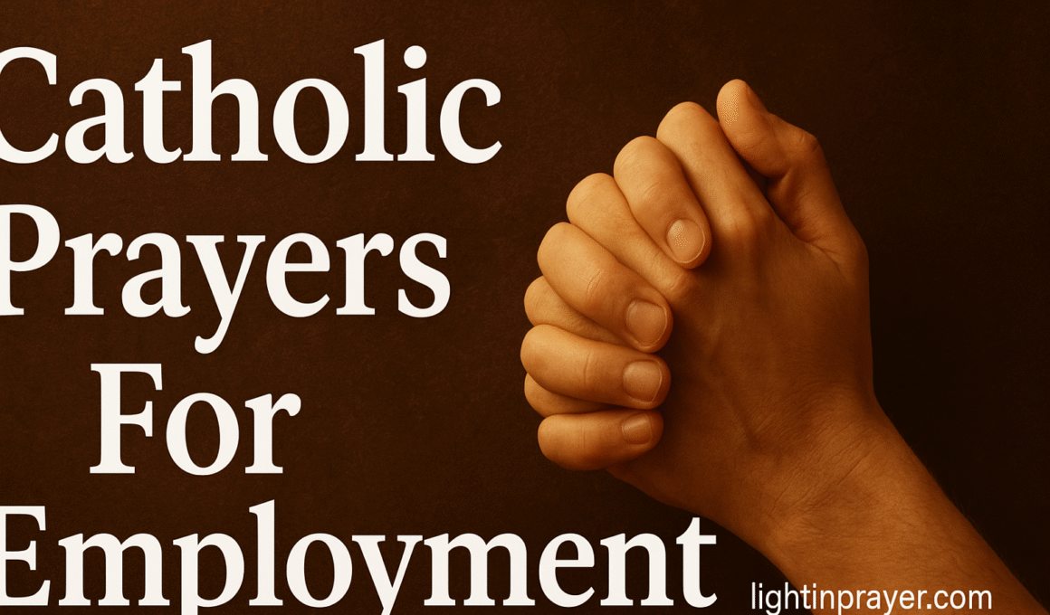 Catholic Prayers For Employment