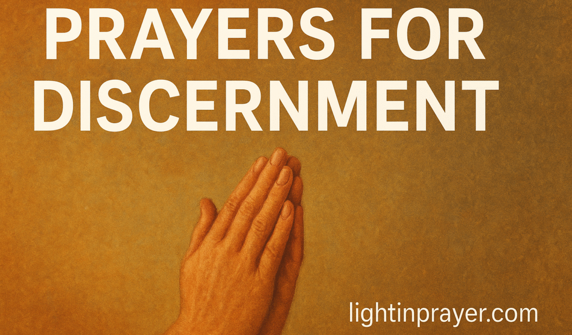 Prayers For Discernment