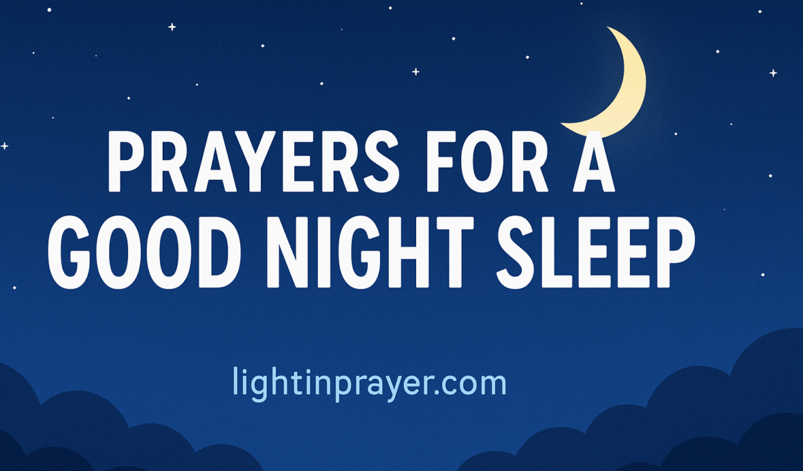 Prayers For Good Night Sleep