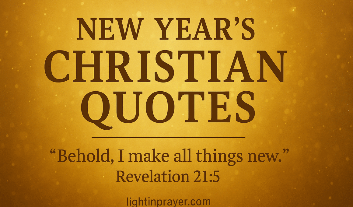 New Years Christian Quotes